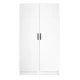 Ντουλάπα ρούχων Victoria  δίφυλλη χρώμα λευκό 100x60x181εκ.