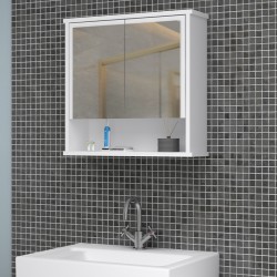 Καθρέπτης μπάνιου Delo Μegapap χρώμα λευκό 62x17,5x60εκ. Καθρέπτης μπάνιου Delo Μegapap χρώμα λευκό 62x17,5x60εκ.