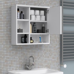 Καθρέπτης μπάνιου Demo Μegapap χρώμα λευκό 60x17,5x60εκ. Καθρέπτης μπάνιου Demo Μegapap χρώμα λευκό 60x17,5x60εκ.