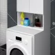 Έπιπλο πλυντηρίου Cozen χρώμα λευκό 65x60x178εκ. Έπιπλο πλυντηρίου Cozen χρώμα λευκό 65x60x178εκ.