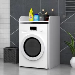 Έπιπλο πλυντηρίου Toren  χρώμα λευκό 65x60x100εκ.