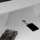Γραφείο υποδοχής - reception Gemini χρώμα λευκό 100x70x110εκ. Γραφείο υποδοχής - reception Gemini χρώμα λευκό 100x70x110εκ.