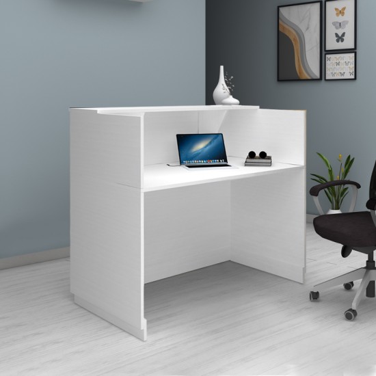 Γραφείο υποδοχής - reception Gemini χρώμα λευκό 150x70x110εκ. Γραφείο υποδοχής - reception Gemini χρώμα λευκό 150x70x110εκ.