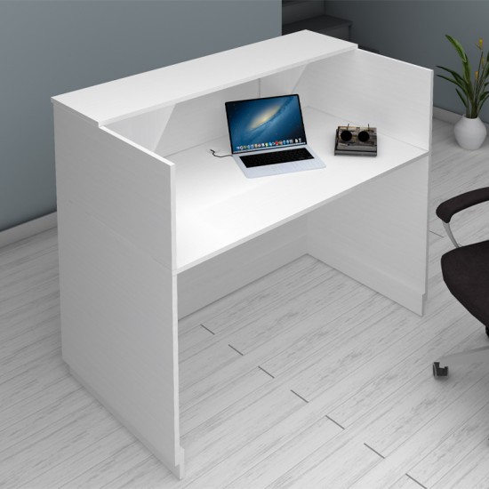 Γραφείο υποδοχής - reception Gemini χρώμα λευκό 150x70x110εκ. Γραφείο υποδοχής - reception Gemini χρώμα λευκό 150x70x110εκ.