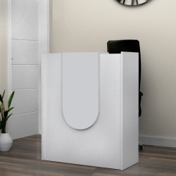 Γραφείο υποδοχής - reception Mezzo  χρώμα λευκό 90x40x110εκ.