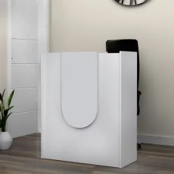 Γραφείο υποδοχής - reception Mezzo  χρώμα λευκό 90x40x110εκ.