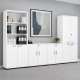 Ντουλάπι γραφείου με κλειδαριά επαγγελματικό Venturo  χρώμα λευκό 80x40x80εκ.