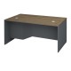 Γραφείο επαγγελματικό Venturo  χρώμα ανθρακί - καρυδί 150x80x75εκ.
