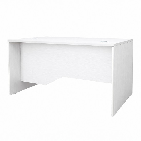 Γραφείο επαγγελματικό Venturo  χρώμα λευκό 150x80x75εκ.