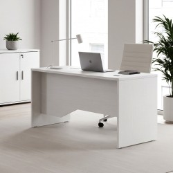 Γραφείο επαγγελματικό Venturo  χρώμα λευκό 150x80x75εκ.
