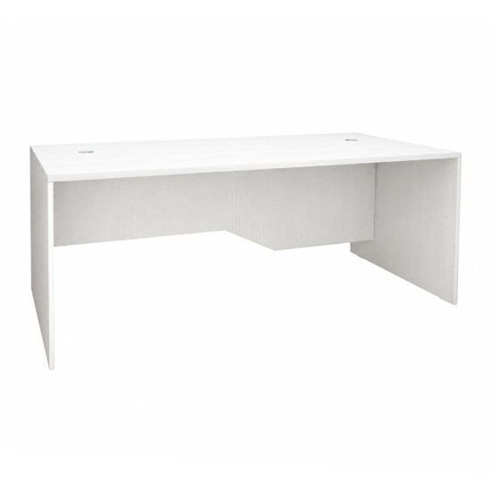 Γραφείο επαγγελματικό Venturo  χρώμα λευκό 180x80x75εκ.