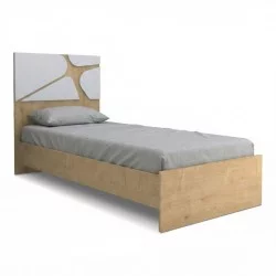 Κρεβάτι Bergamo  χρώμα φυσικό οξιάς 100x200εκ.