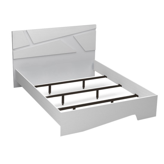 Κρεβάτι Efes  χρώμα λευκό 160x200εκ.