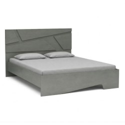 Κρεβάτι Efes  χρώμα γκρι σκυροδέματος 160x200εκ.