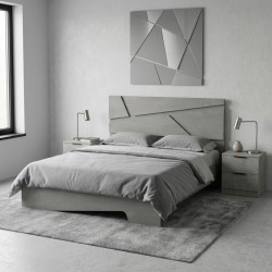 Κρεβάτι Efes  χρώμα γκρι σκυροδέματος 160x200εκ.