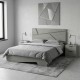 Κρεβάτι Efes  χρώμα γκρι σκυροδέματος 160x200εκ.
