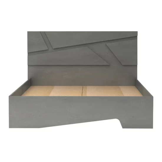 Κρεβάτι Efes  χρώμα γκρι σκυροδέματος 160x200εκ.
