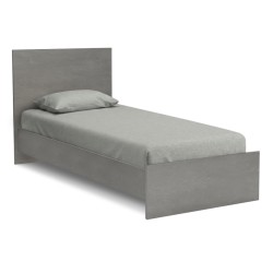 Κρεβάτι Troy  χρώμα γκρι σκυροδέματος 100x200εκ.