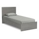 Κρεβάτι Troy  χρώμα γκρι σκυροδέματος 100x200εκ.