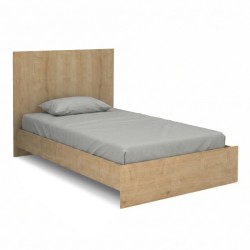 Κρεβάτι Troy  χρώμα φυσικό οξιάς 120x200εκ.
