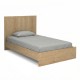 Κρεβάτι Troy  χρώμα φυσικό οξιάς 120x200εκ.