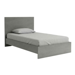 Κρεβάτι Troy  χρώμα γκρι σκυροδέματος 120x200εκ.