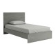 Κρεβάτι Troy  χρώμα γκρι σκυροδέματος 120x200εκ.