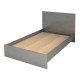 Κρεβάτι Troy  χρώμα γκρι σκυροδέματος 120x200εκ.
