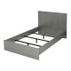 Κρεβάτι Troy  χρώμα γκρι σκυροδέματος 120x200εκ.
