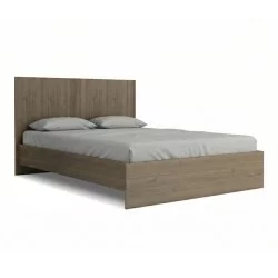 Κρεβάτι Troy  χρώμα καρυδί 140x190εκ.
