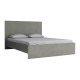 Κρεβάτι Troy  χρώμα γκρι σκυροδέματος 140x190εκ.