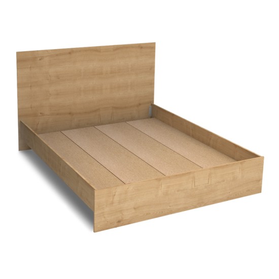 Κρεβάτι Troy  χρώμα φυσικό οξιάς 150x200εκ.