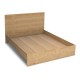 Κρεβάτι Troy  χρώμα φυσικό οξιάς 150x200εκ.