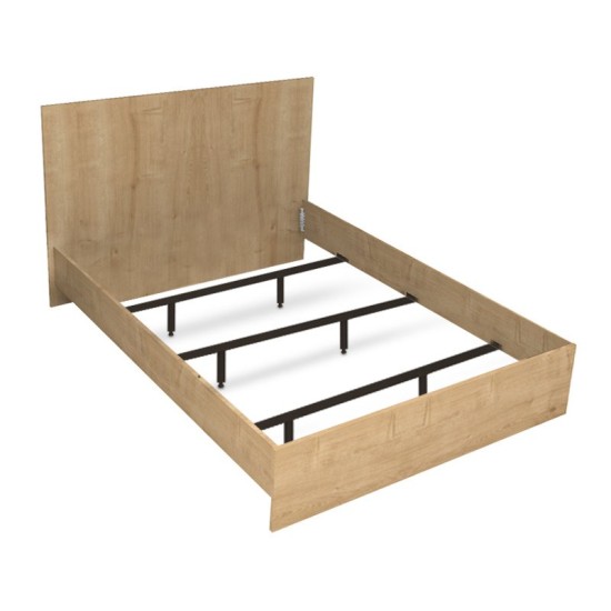 Κρεβάτι Troy  χρώμα φυσικό οξιάς 150x200εκ.