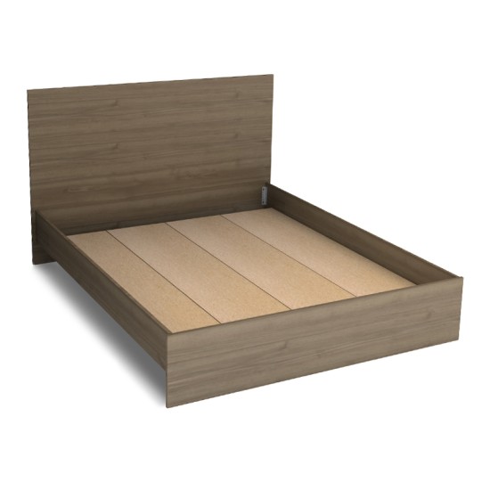 Κρεβάτι Troy  χρώμα καρυδί 150x200εκ.