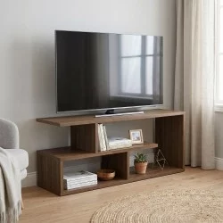 Έπιπλο τηλεόρασης Forever  χρώμα καρυδί 100x30x40cm.