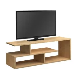 Έπιπλο τηλεόρασης Forever  χρώμα φυσικό οξιάς 120x30x40cm.