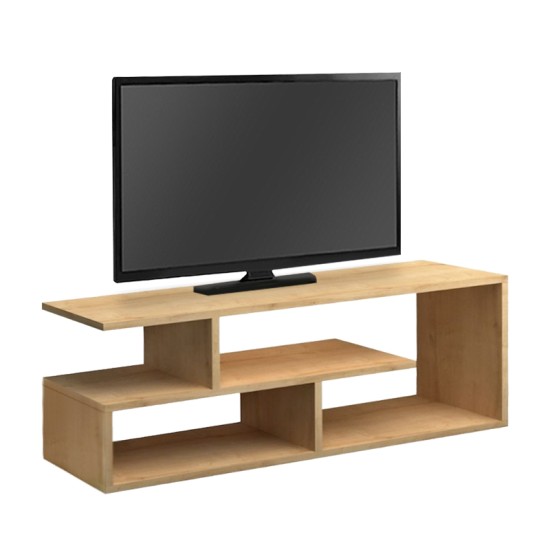 Έπιπλο τηλεόρασης Forever  χρώμα φυσικό οξιάς 120x30x40cm.