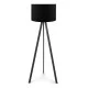 Φωτιστικό δαπέδου Rosling Mdf/ύφασμα Pvc χρώμα μαύρο 38x21x140εκ. Φωτιστικό δαπέδου Rosling Mdf/ύφασμα Pvc χρώμα μαύρο 38x21x140εκ.