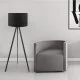 Φωτιστικό δαπέδου Rosling Mdf/ύφασμα Pvc χρώμα μαύρο 38x21x140εκ. Φωτιστικό δαπέδου Rosling Mdf/ύφασμα Pvc χρώμα μαύρο 38x21x140εκ.