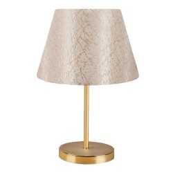 Φωτιστικό επιτραπέζιο Rosenthal  ύφασμα Pvc χρώμα χρυσό 22x17x37εκ.