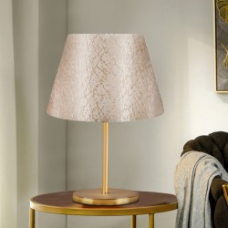 Φωτιστικό επιτραπέζιο Rosenthal  ύφασμα Pvc χρώμα χρυσό 22x17x37εκ.