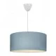 Φωτιστικό οροφής Monahan  υφασμάτινο μονόφωτο χρώμα μπλε 38x20x70εκ.