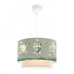 Φωτιστικό οροφής Goofy  υφασμάτινο μονόφωτο με χαριτωμένα αερόστατα 30x20x70εκ. Φωτιστικό οροφής Goofy  υφασμάτινο μονόφωτο με χαριτωμένα αερόστατα 30x20x70εκ.
