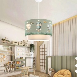 Φωτιστικό οροφής Goofy  υφασμάτινο μονόφωτο με χαριτωμένα αερόστατα 30x20x70εκ. Φωτιστικό οροφής Goofy  υφασμάτινο μονόφωτο με χαριτωμένα αερόστατα 30x20x70εκ.