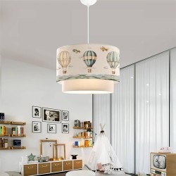 Φωτιστικό οροφής Goofy  υφασμάτινο μονόφωτο με χαριτωμένα αερόστατα 30x20x70εκ. Φωτιστικό οροφής Goofy  υφασμάτινο μονόφωτο με χαριτωμένα αερόστατα 30x20x70εκ.