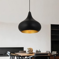 Φωτιστικό οροφής Meril  E27 μεταλλικό μονόφωτο χρώμα μαύρο Ø33x100εκ. Φωτιστικό οροφής Meril  E27 μεταλλικό μονόφωτο χρώμα μαύρο Ø33x100εκ.