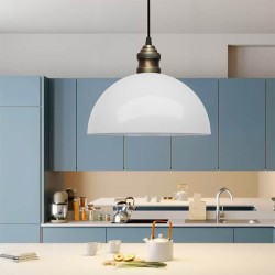 Φωτιστικό οροφής Tomas  E27 μεταλλικό μονόφωτο χρώμα λευκό Ø25x100εκ. Φωτιστικό οροφής Tomas  E27 μεταλλικό μονόφωτο χρώμα λευκό Ø25x100εκ.