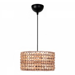 Φωτιστικό οροφής Palmela  E27 από σχοινί μονόφωτο χρώμα φυσικό Ø30x70εκ. Φωτιστικό οροφής Palmela  E27 από σχοινί μονόφωτο χρώμα φυσικό Ø30x70εκ.