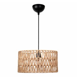 Φωτιστικό οροφής Sarkiz  E27 από σχοινί μονόφωτο χρώμα φυσικό Ø30x70εκ. Φωτιστικό οροφής Sarkiz  E27 από σχοινί μονόφωτο χρώμα φυσικό Ø30x70εκ.